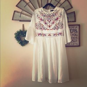 DeMille Embroidered Dress Roolee